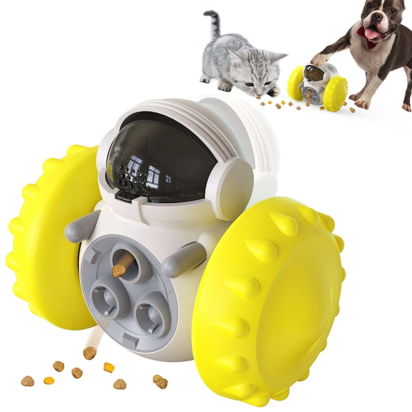 Interactive Dog Puzzle Toy Treat Dispenser Robot