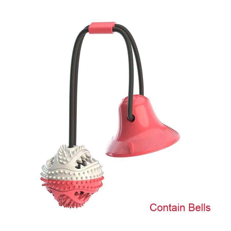 Dog Toy Ball Suction Cup Ropes Interactive Leaking Slow Feeder Chew Toy