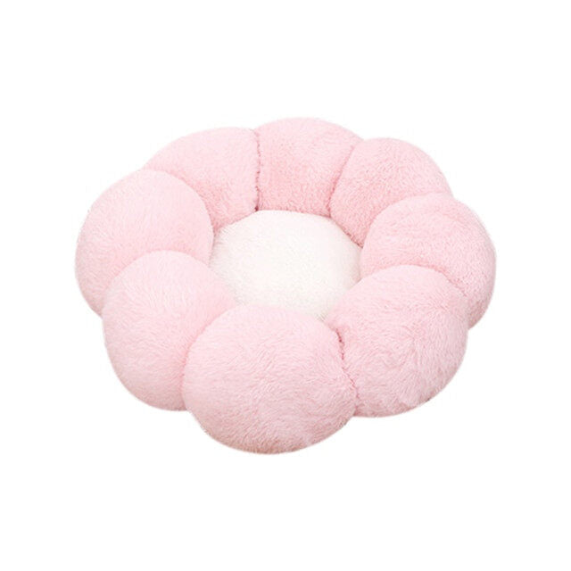 Super Soft Cat Bed Washable Flower Cushion