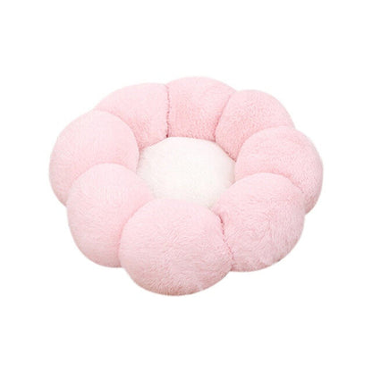 Super Soft Cat Bed Washable Flower Cushion