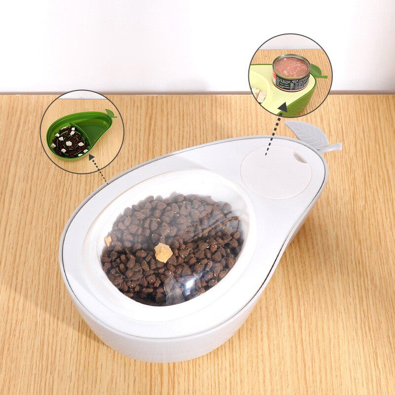 Cute Avocado-Shaped Pet Bowl