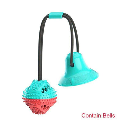 Dog Toy Ball Suction Cup Ropes Interactive Leaking Slow Feeder Chew Toy