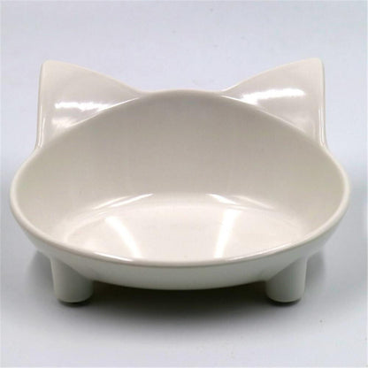 Cat Feeding Bowls Cat Ears Shape Cats Dishes Pet Supplies
