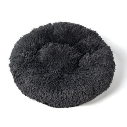 Fluffy Cat Bed Soft Plush Sleeping Donut Shape Cat Beds