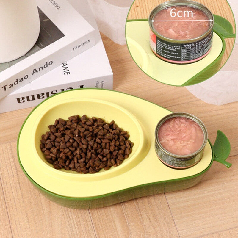 Cute Avocado-Shaped Pet Bowl