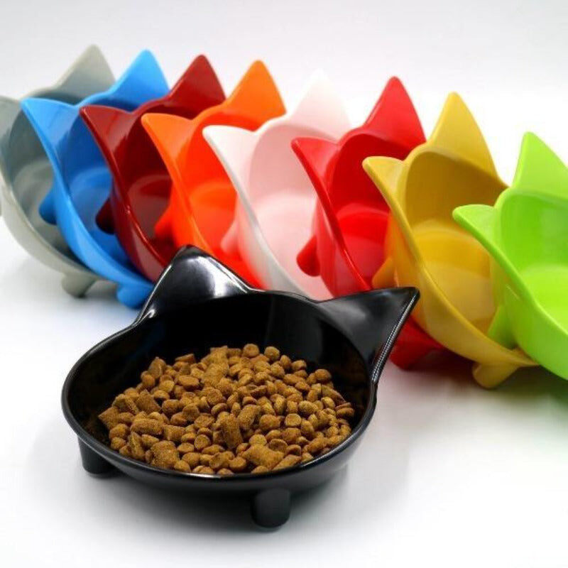 Cat Feeding Bowls Cat Ears Shape Cats Dishes Pet Supplies