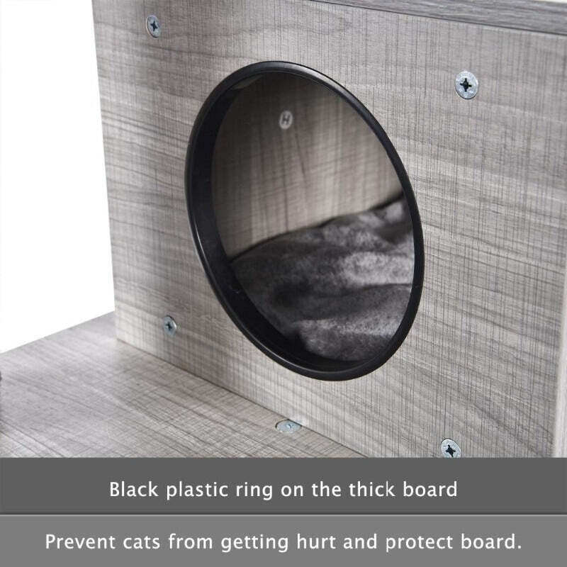 Modern Cat Tree Tower 2 Condo House Scratching Posts 55