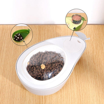 Cute Avocado-Shaped Pet Bowl