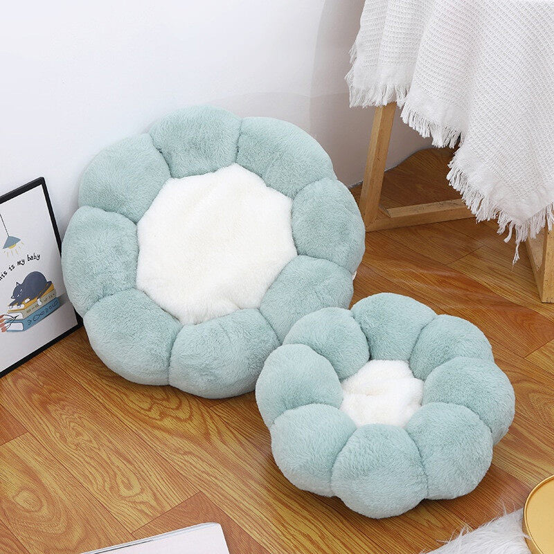Super Soft Cat Bed Washable Flower Cushion