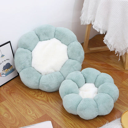 Super Soft Cat Bed Washable Flower Cushion