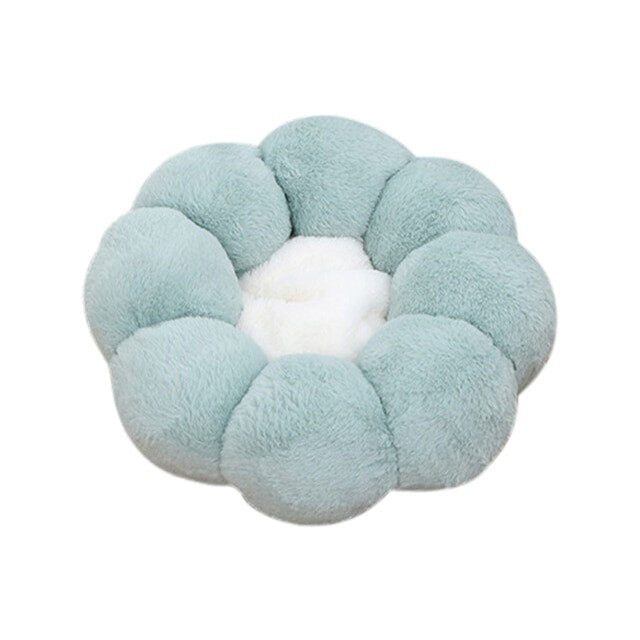 Super Soft Cat Bed Washable Flower Cushion