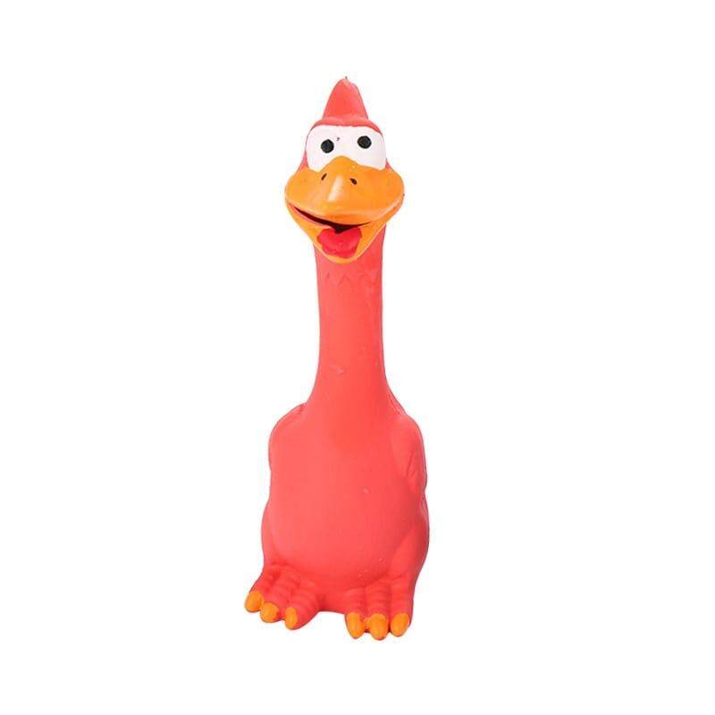 Screaming Chicken Squeeze Sound Dog Toy