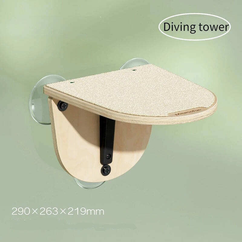 Cat Window Climbing Frame - Shelves With Scratching Post