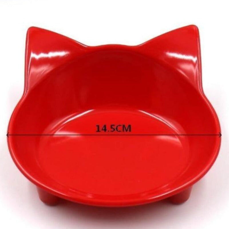Cat Feeding Bowls Cat Ears Shape Cats Dishes Pet Supplies
