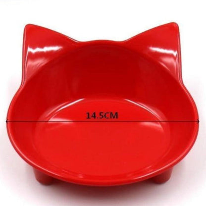 Cat Feeding Bowls Cat Ears Shape Cats Dishes Pet Supplies