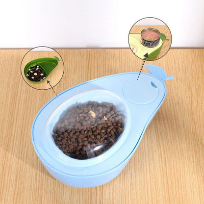 Cute Avocado-Shaped Pet Bowl