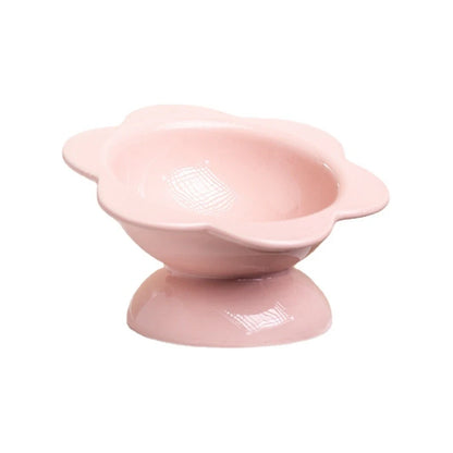 Blooming flowers Ceramic Cat Bowl