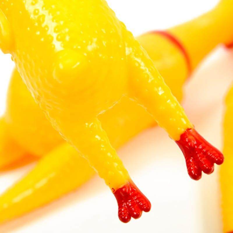 Screaming Chicken Squeeze Sound Dog Toy